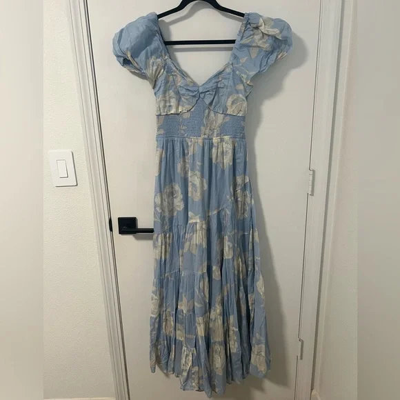 Free People Sundrenched Floral Tiered Maxi Sundress - Picture 5 of 6